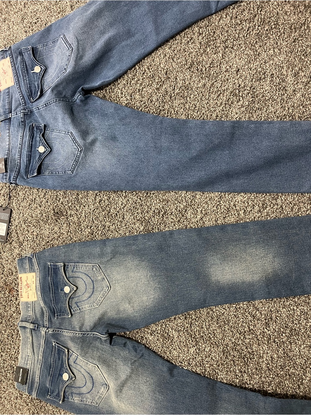 True Religion Men's Slim Straight Jeans in Blue Wash